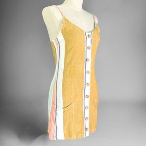 Ripcurl Sunsetters Striped Mini Dress